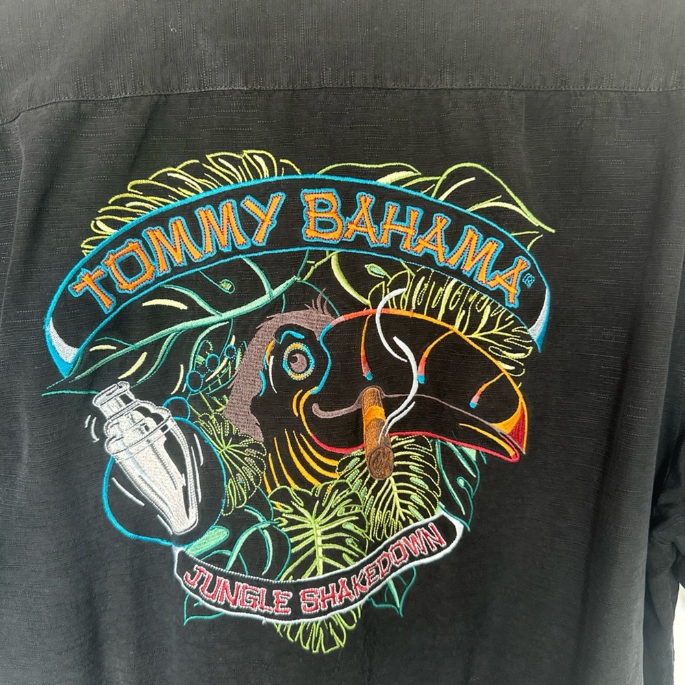 Tommy Bahama Black Jungle Shakedown Shirt